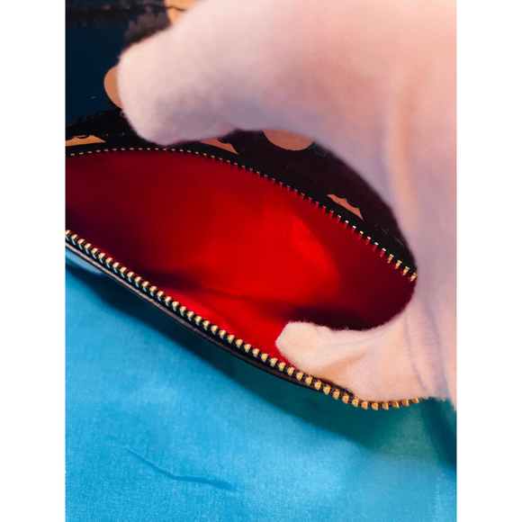 Kate Spade Polka Dot Wristlet Clutch Black/White One Size - Picture 5 of 7